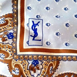 Authentic Yves Saint Laurent silk Scarf 1970s